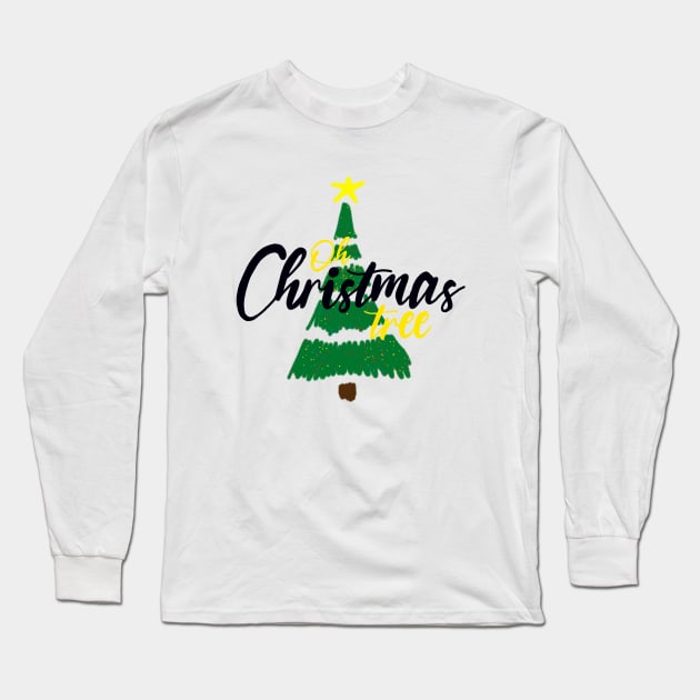 Oh Christmas Tree Long Sleeve T-Shirt by maddie55meadows